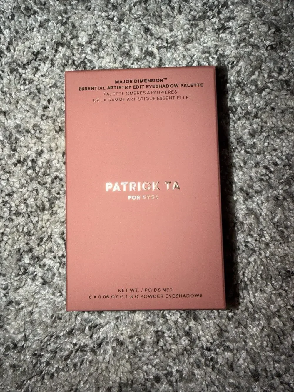 Patrick Ta Major Dimension Essential Artistry Eyeshadow Palette Light NIB